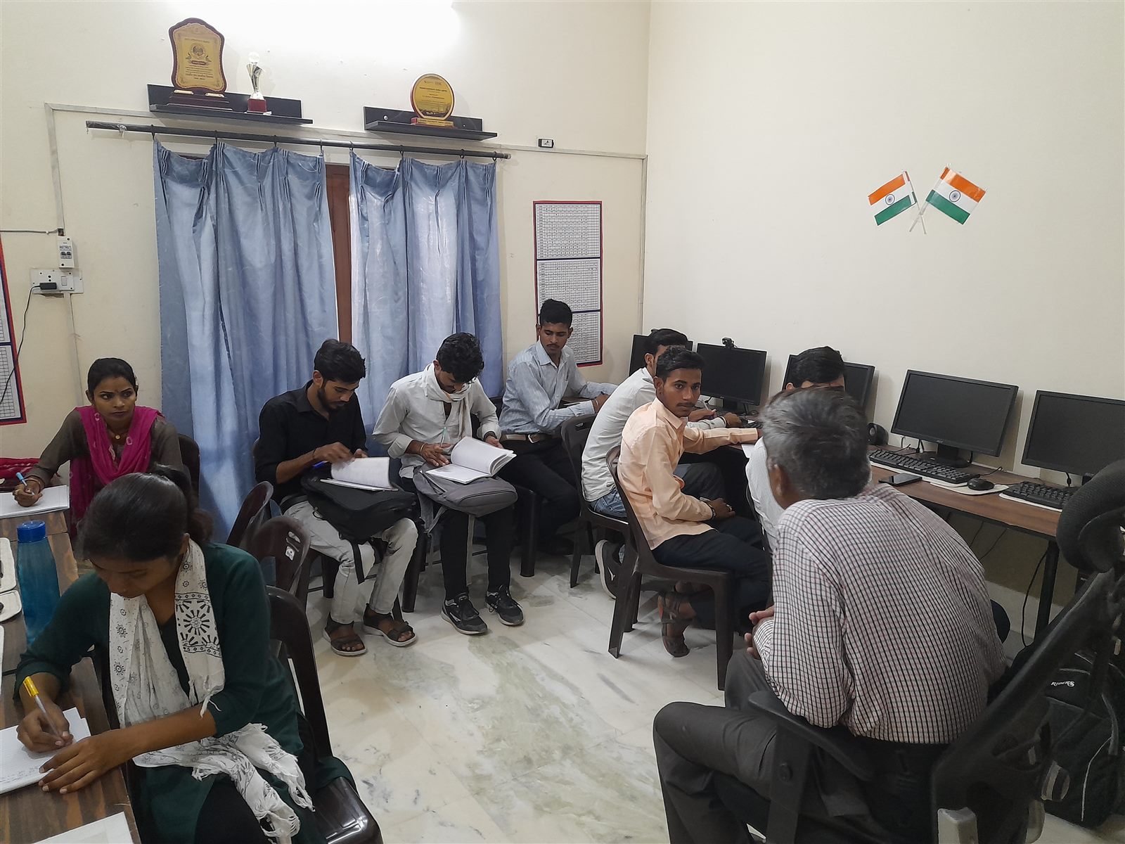 Students at the STARK Foundation Bikaner centre during a vocational training class
